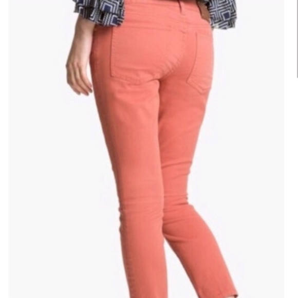 Tory Burch Alexa Cropped Skinny Jeans Coral - Picture 5 of 17